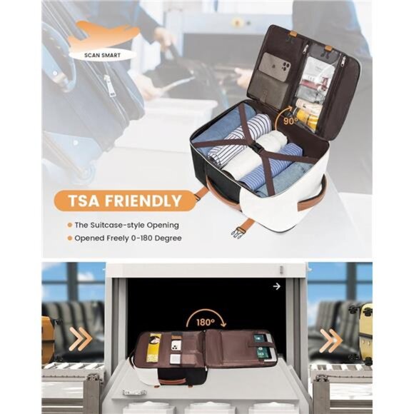 Travel Backpack for Women, TSA Carry On Backpack Flight Approved Luggage Bag - Picture 3 of 7